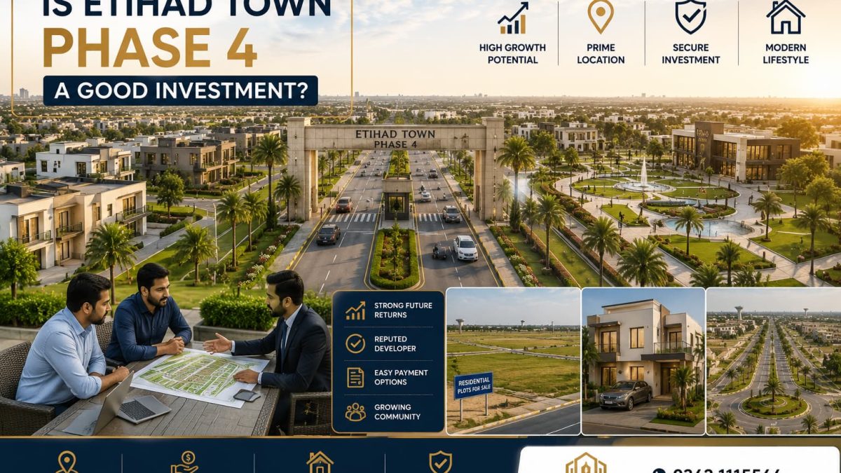 Image ALT Text: Etihad Town Phase 4 Lahore investment guide – location map, plot options, and risk analysis for buyers