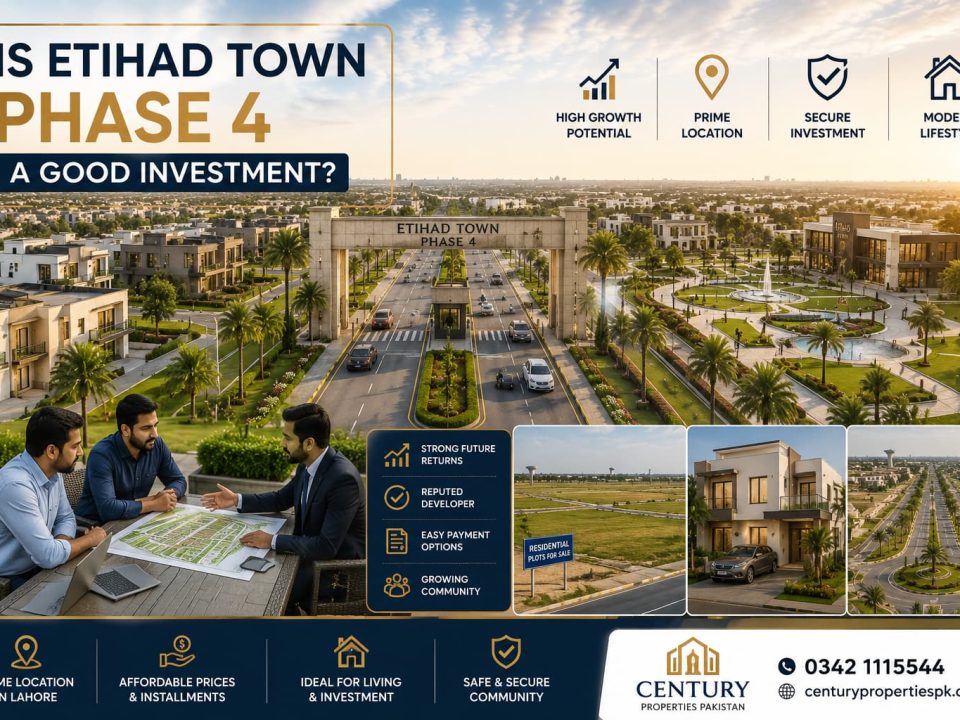 Image ALT Text: Etihad Town Phase 4 Lahore investment guide – location map, plot options, and risk analysis for buyers